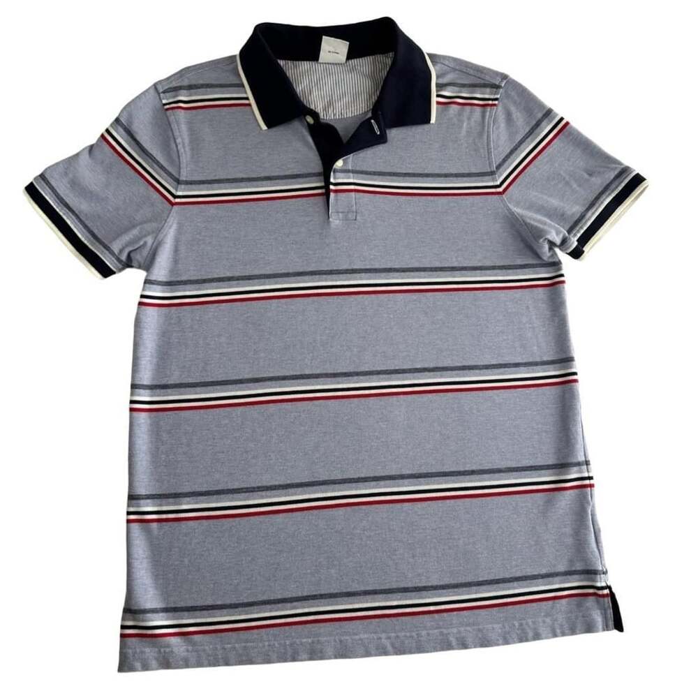 Brooks Brothers 1818 slim fit Polo Shirt Size M Striped Cotton